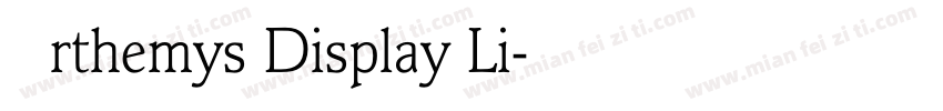 Arthemys Display Li字体转换